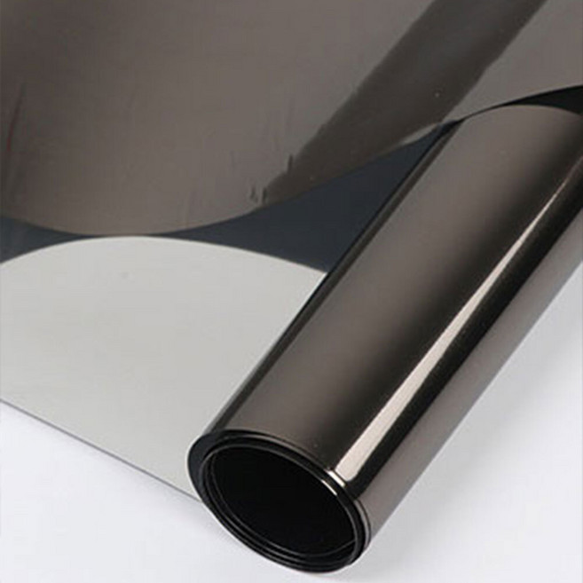 구우스 물로 간편하게 붙이는 암막필름, 크롬, 200 x 100 cm