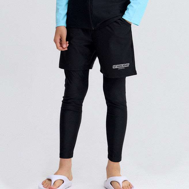 에스티홀리데이 아동용 이중 워터레깅스 반바지 수영복 C255-33