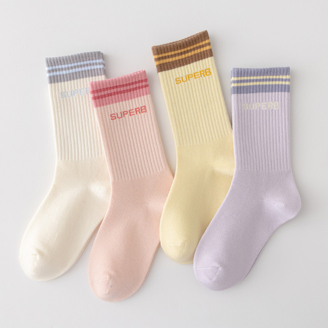 Ggomje Pinkran 長襪 4雙組 SMA05