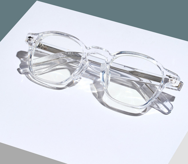 멜라크메 베이직 사각 뿔테 자외선 블루라이트 차단 렌즈 안경 5634