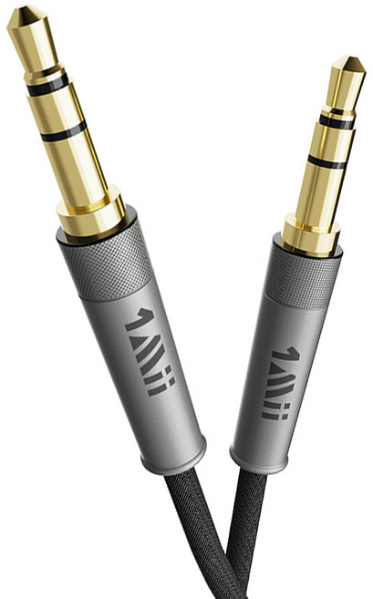 원미 은도금 코어 프리미엄 3.5mm AUX 케이블, CB104 2m, 혼합색상, 1개