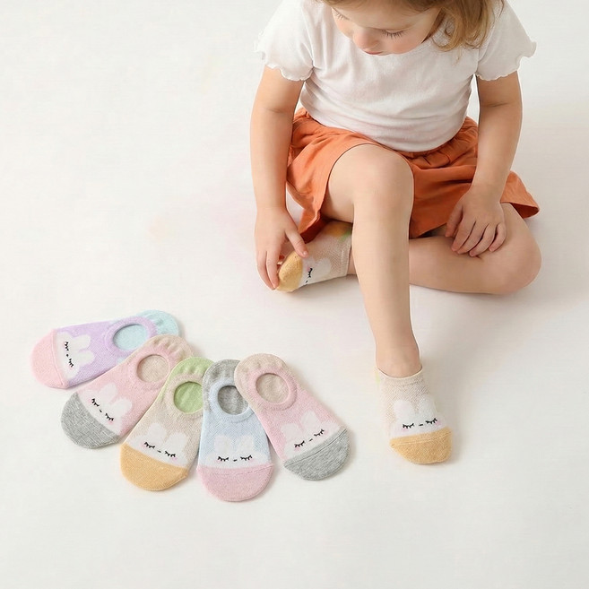 엔젤테디 아동용 미끄럼방지 슬리핑 갓성비 덧신 5족 세트