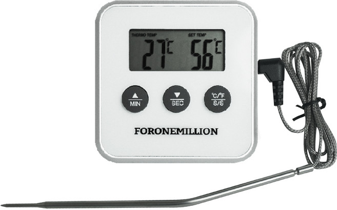 포원밀리언 탐침 요리용온도계 SH194 WH, 1개