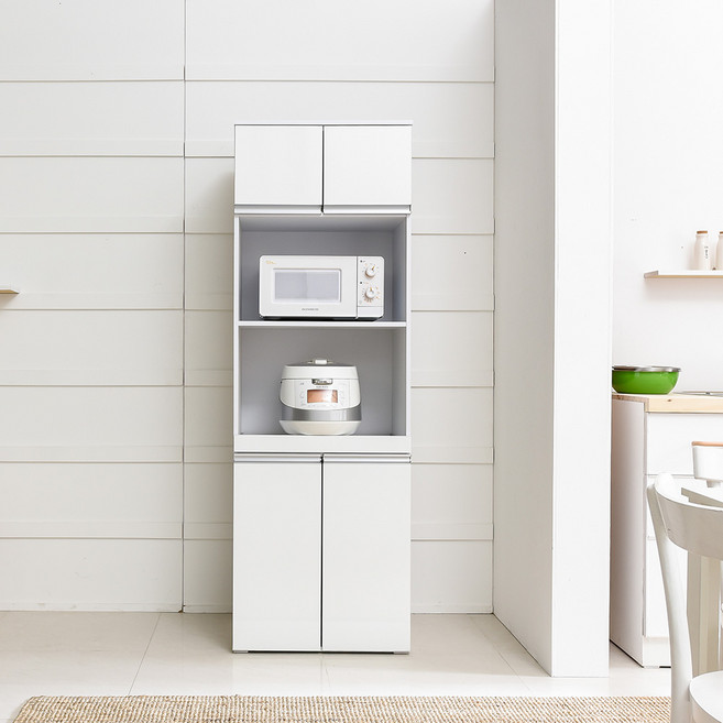 장인가구 쉐프 LPM 렌지대 주방 수납장 1800 방문설치, 화이트