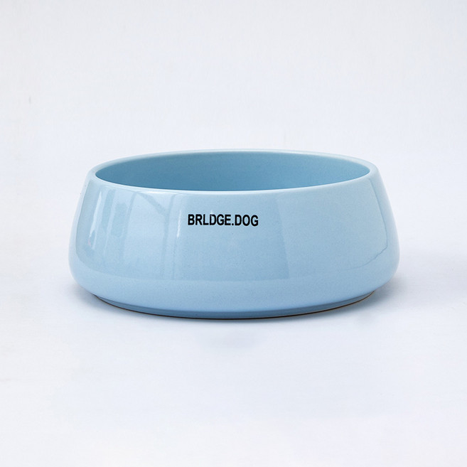 PASTEL PET 寵物簡約素色陶瓷餐具 FREE, 藍色, 1個