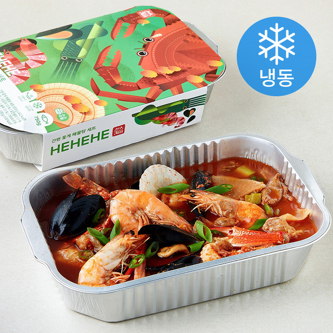 해해해 간편 꽃게 해물탕 세트 750g (냉동), 해물탕 세트 650g, 1세트