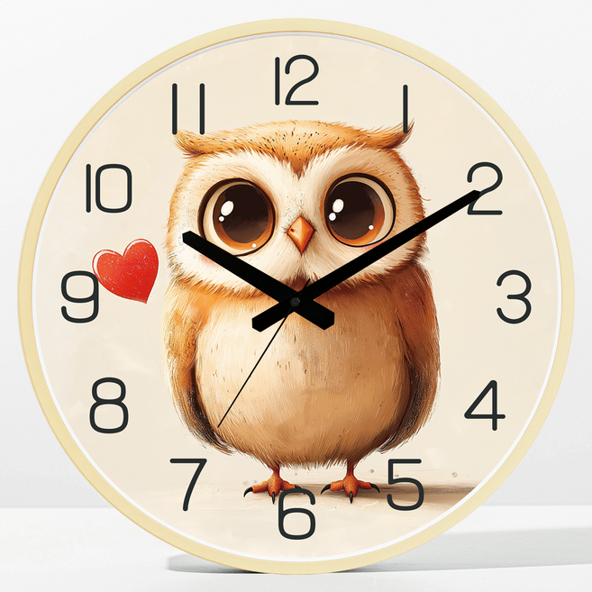 메르헨몬드 빅사이즈 대형 부엉이 무소음 벽시계 40cm, 베스트09