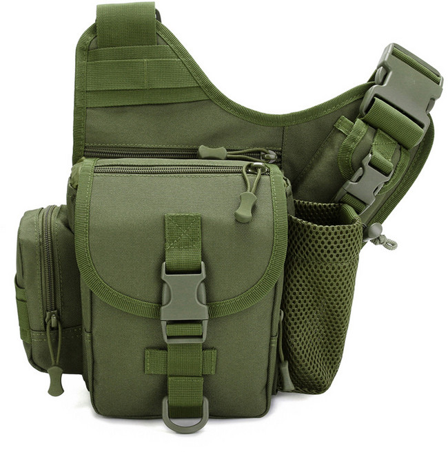 알로하리안 야전 밀리터리 혼캠 캠핑 가슴 수납백, 08 아미 그린 one, 1개