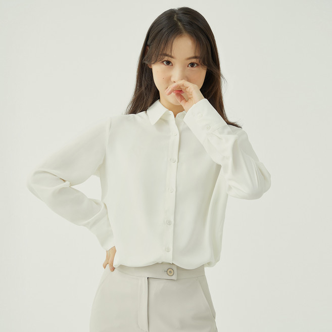 로엠 메르시 블라우스 베이직 셔츠형