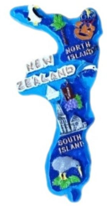 세계 여행 컬렉션 냉장고 자석, 오세아니아뉴질랜드지도