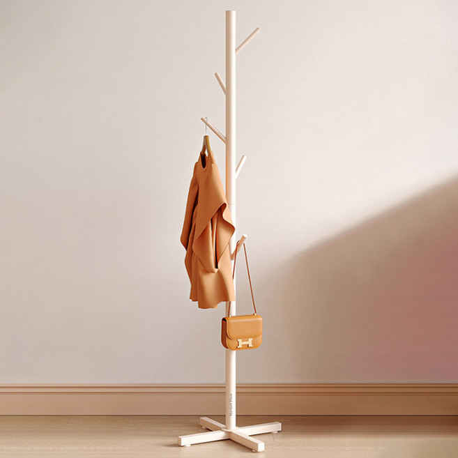 마켓플랜 프리미엄 다용도 공간활용 스탠드 옷걸이 행거, 아이보리