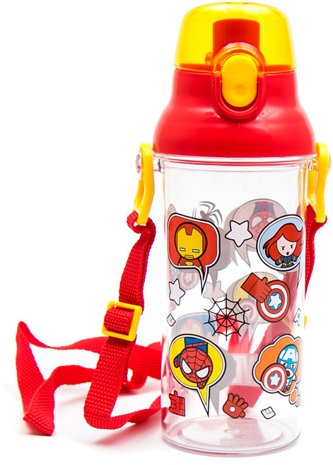 스케이터 다이렉트 스트랩 클린 물병, 마블히어로, 480ml, 1개