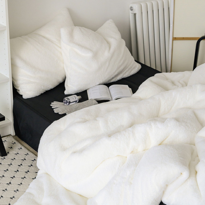 믹스앤매치 베러워머 라셀 극세사 차렵이불 + 베개 세트