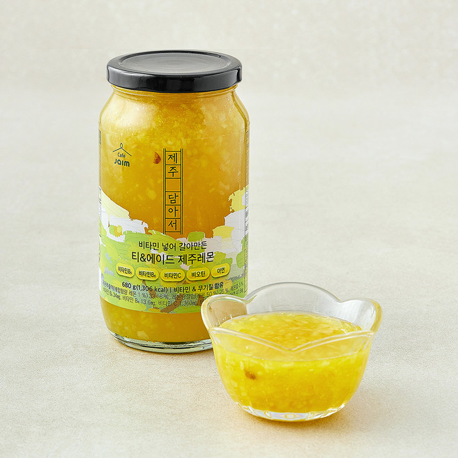 jaim 제주 담아서 비타민 넣어 갈아만든 티 & 에이드 제주레몬, 680g, 1개