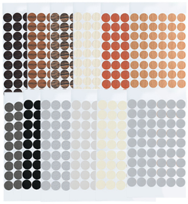 아리코 못자국 가구흠집 스티커 12종 x 54p 세트, 혼합색상