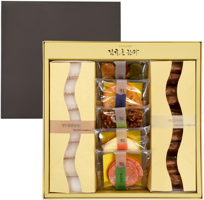 김규흔명인 명품정과 2호 선물세트 + 쇼핑백, 280g, 1세트