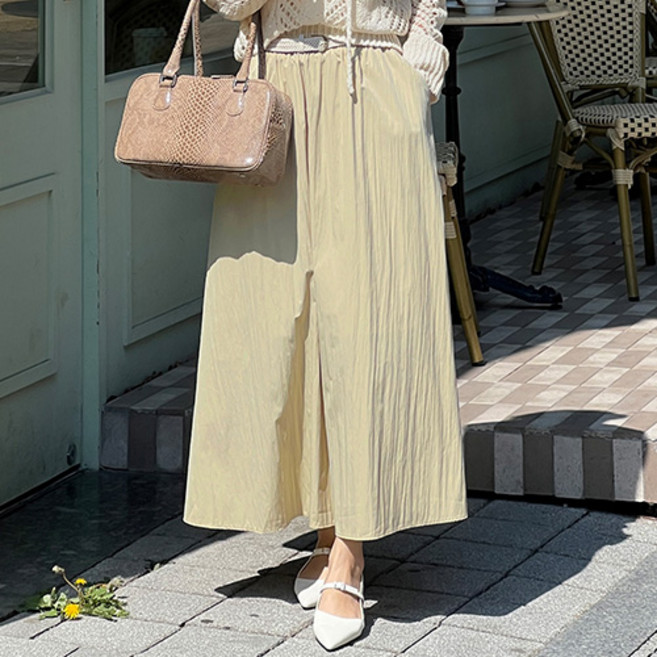 난닝구 로벨지 밴딩 벨트 스커트