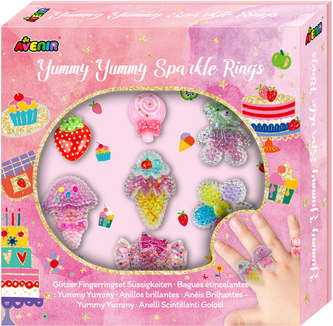 AVEnIR 閃亮戒指組, 粉色, 1組