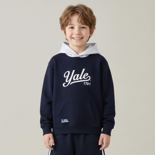 예일키즈 아동용 예일 레터링 배색 후디 YJCCHDF13413