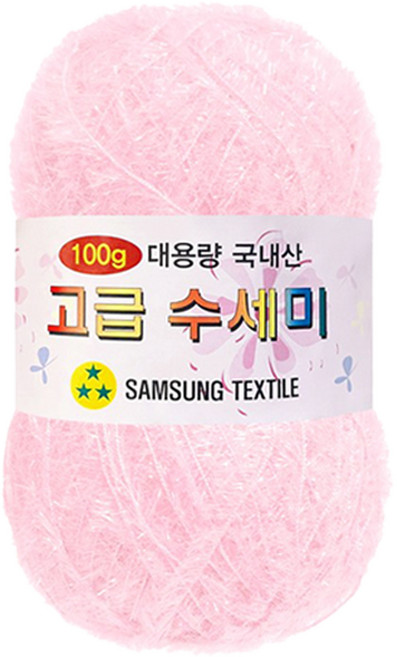 yarna 대용량 고급 수세미실 100g, 105흰분홍, 1개