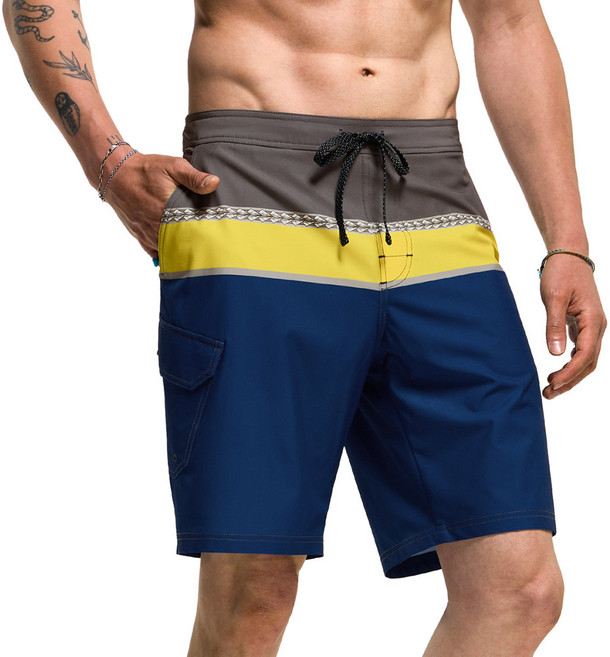 테슬라 남성용 패턴 스윔 트렁크 보드숏 TM-MSB32