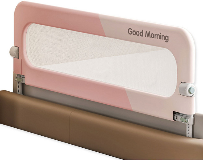 편리한 접이식 침대 난간 낙하 방지 울타리 1.5m, 핑크