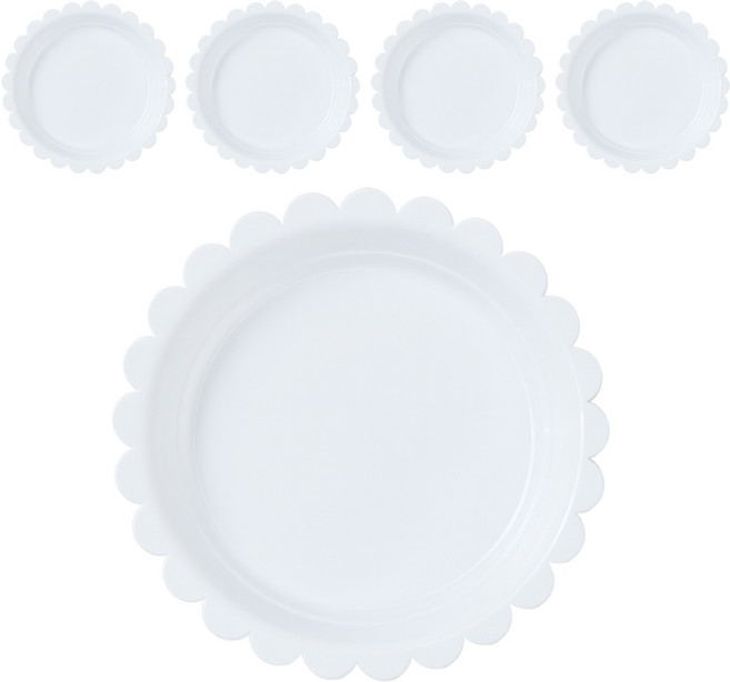 식스파머스 튼튼한 해바라기 화분 받침, 화이트, 5개