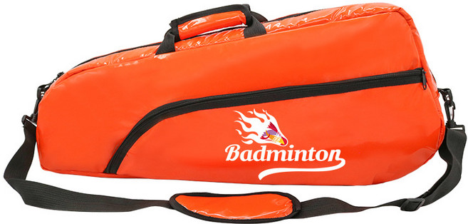 배곧 스포츠 배드민턴라켓 테니스라켓 휴대용 숄더백 가방, 오렌지, 1개