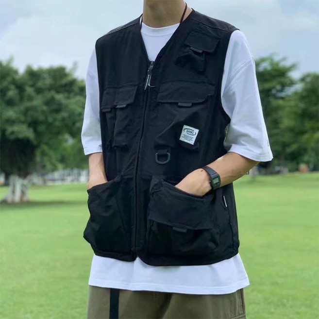 男款 DM 休閒口袋釣魚背心