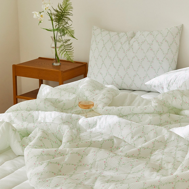 마틸라 썸머로맨스 스노우 시어서커 여름 차렵이불 세트