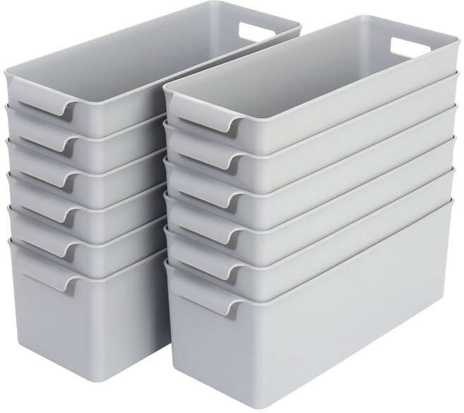 벨라하우스 팬트리 바스켓 소 12p, 그레이