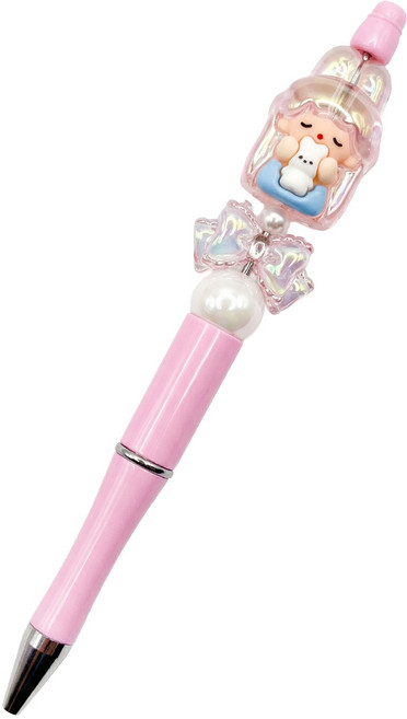 데일리데코 DIY 볼펜꾸미기 세트, 핑크바니, 1세트