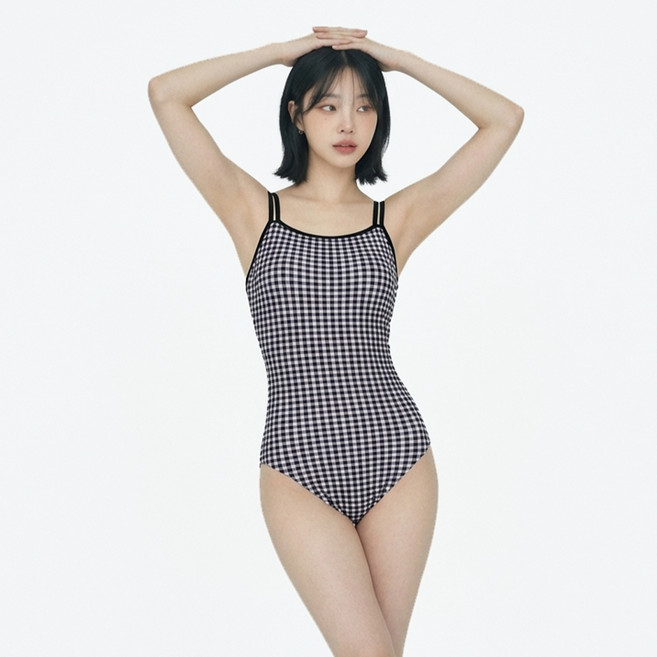 제테스 여성용 체크메이트 더블크로스백 원피스 수영복 AS960W03