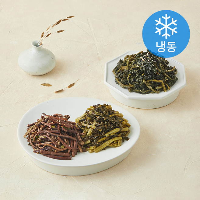 모두의집밥 국내산 나물로 만든 건나물한상 3종 세트 320g (냉동), 1세트