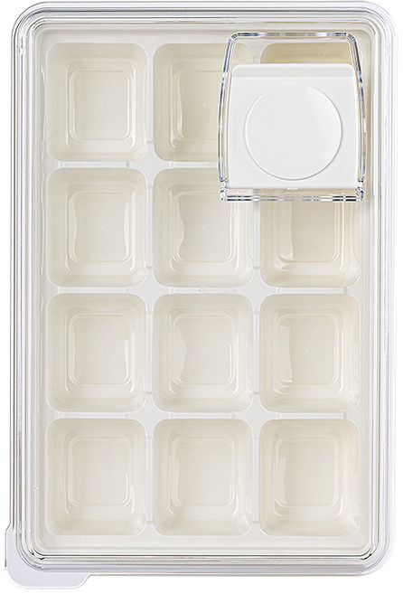 창신리빙 칸칸 오픈캡 아이스 트레이 12구 + 뚜껑, 화이트, 1개