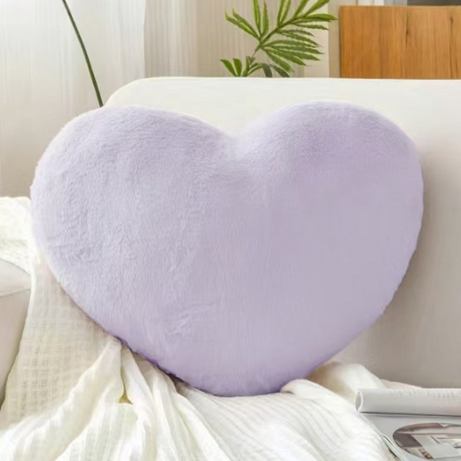 아트조이 따뜻함을 전하며 포근하게 안아주는 폭신 하트 쿠션, 퍼플