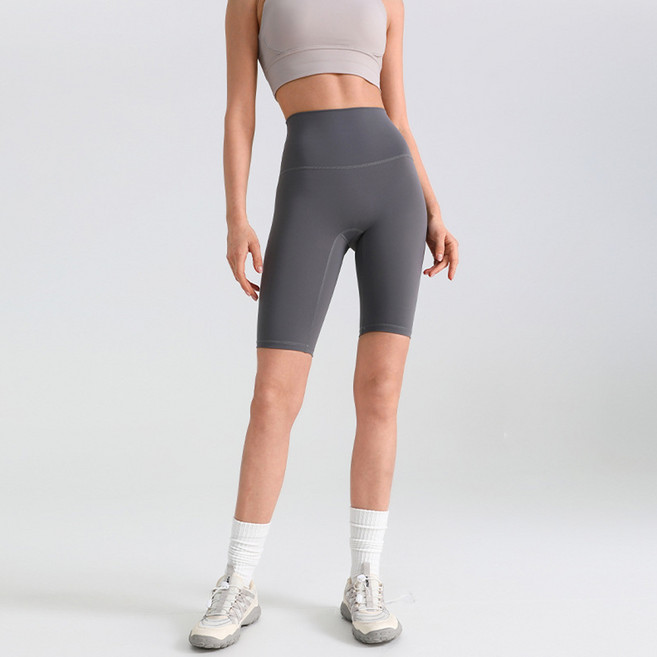 TheSirup 女款高腰Y區無痕五分單車內搭褲