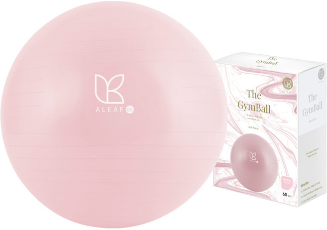 ALEAF 防爆健身球 淺粉色 65厘米