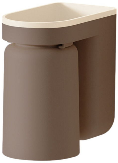 ETUDIER 칫솔걸이 양치컵 일체형, 브라운, 1개