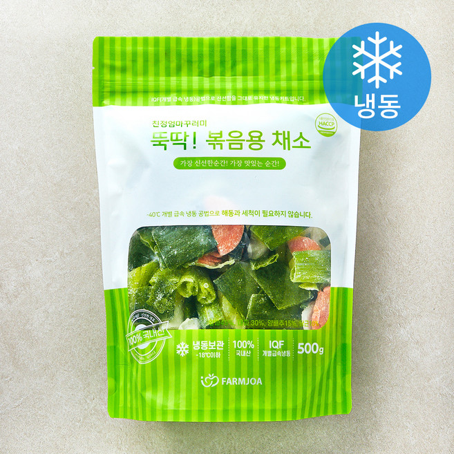 친정엄마꾸러미 뚝딱 볶음용 채소 (냉동), 1개, 500g