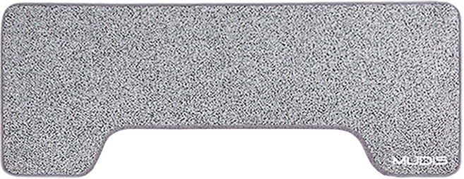 뮤디스 고급 커브형 피아노 매트, 라이트 그레이, 1개