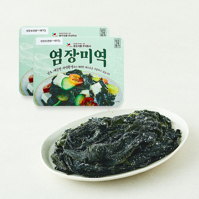 동오식품 염장 미역, 2개, 200g