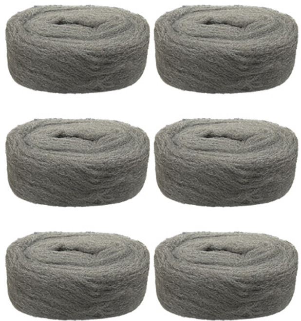 월드크린 철솜 스틸울 0000 100g, 6개