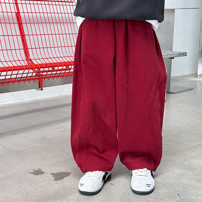 스타빈 아동용 와이드 캐주얼 컬러 팬츠