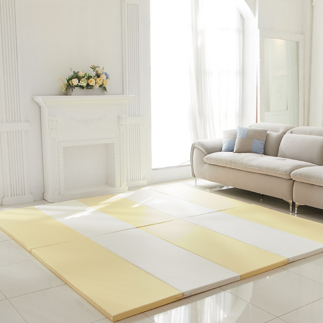 키즈아이유아안심폴더매트일반형5단, 크림옐로우