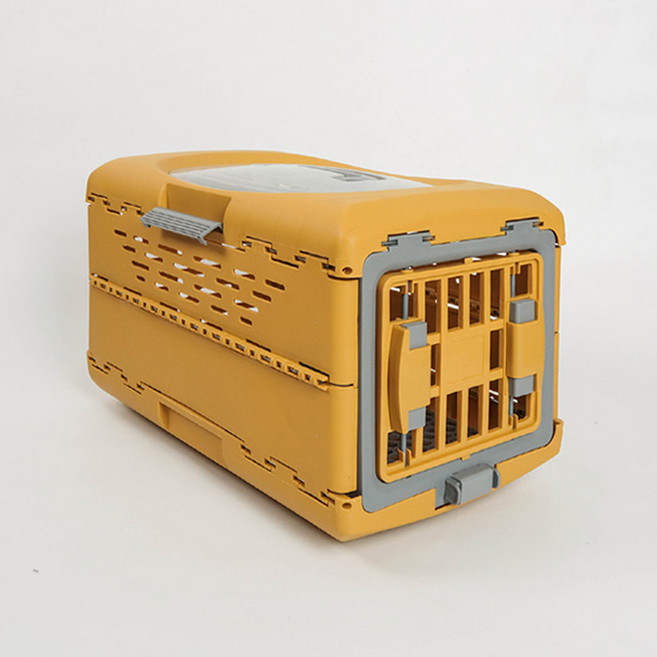 딩동펫 강아지 컨비니언트 접이식 켄넬, 옐로우, 상세 설명 참조