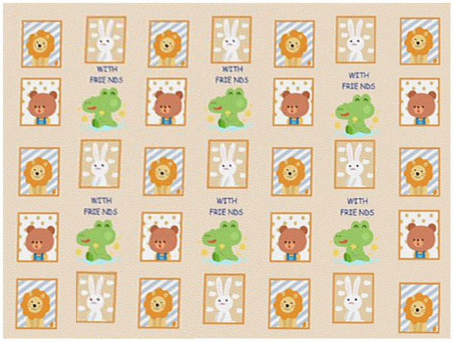 PVC防水寵物地墊, 照片牆, 1個