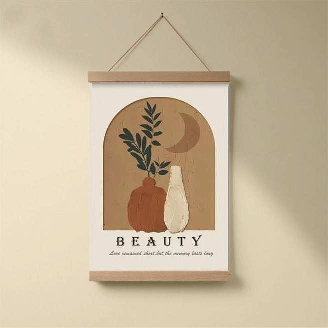 바이데 트렌디한 디자인의 두꺼비집 배전함 가리개 그림 행잉 포스터, 플라워타입 E