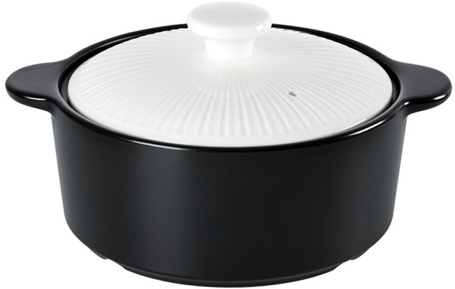 리한 클램팟 무균열 뚝배기 내열냄비 화이트, 18cm, 1개