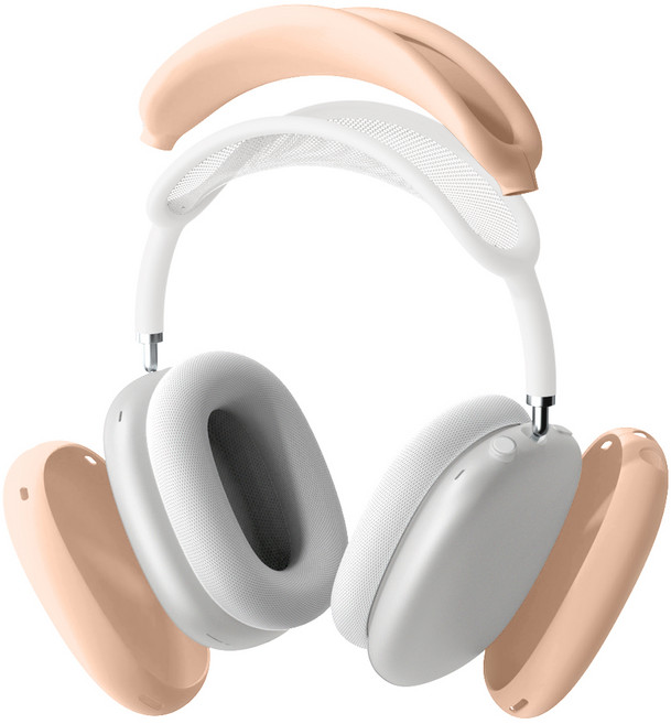 구스페리 에어팟 맥스 올인원 실리콘 케이스, 핑크